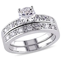 JULIANNA B Sterling Silver Cubic Zirconia Bridal Set