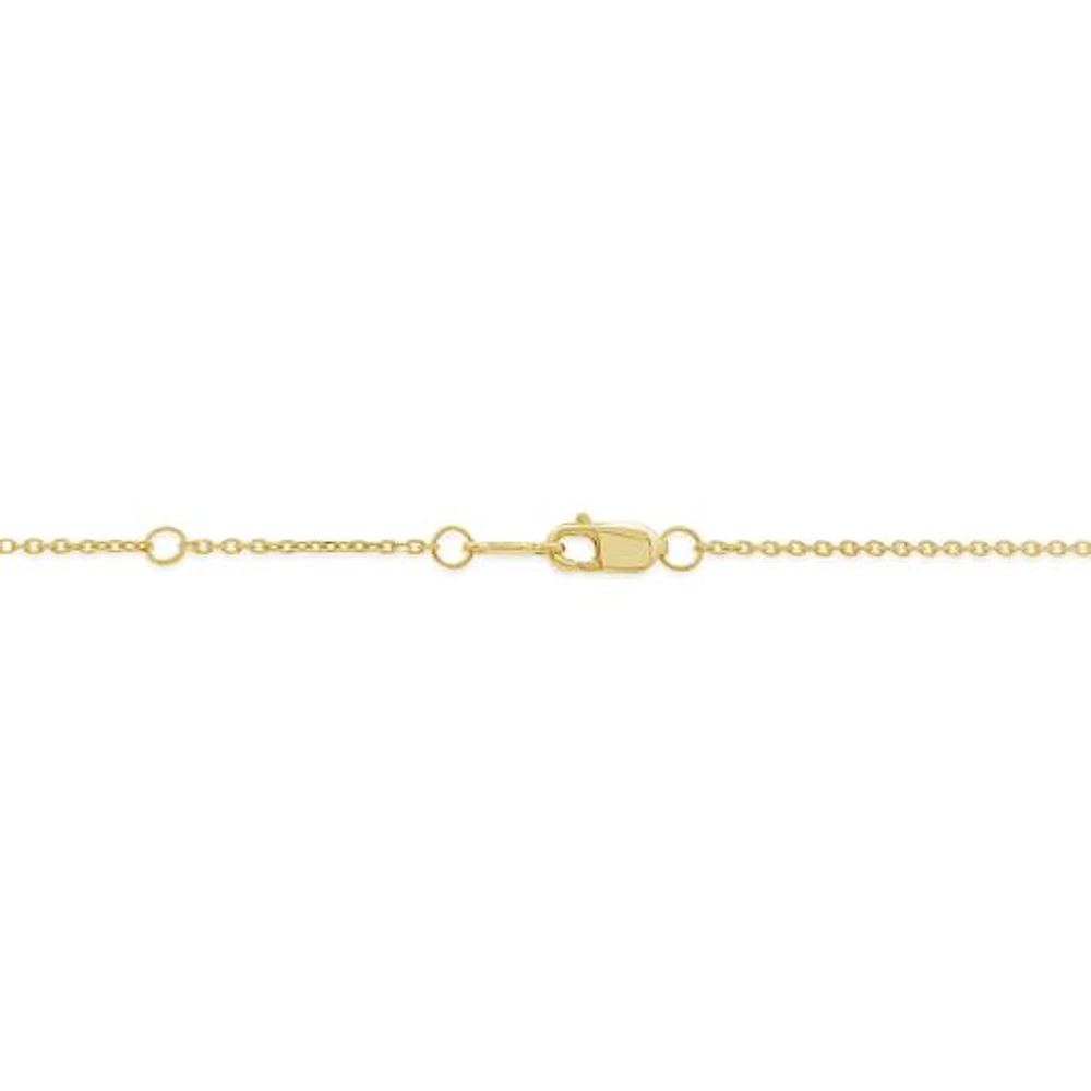 New Brilliance Lab Grown 0.45CTW Diamond Infinity Necklace in 10K Yellow Gold