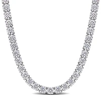 Julianna B Sterling Silver Cubic Zirconia Necklace 17" + 2" Extender