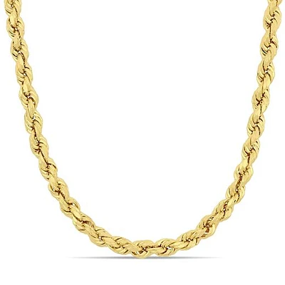 JULIANNA B 10K Yellow Gold 18" 5MM Rope Chain