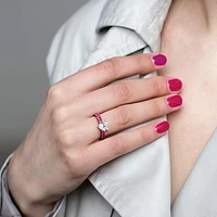 JULIANNA B Sterling Silver Created Ruby & Created White Sapphire Ring