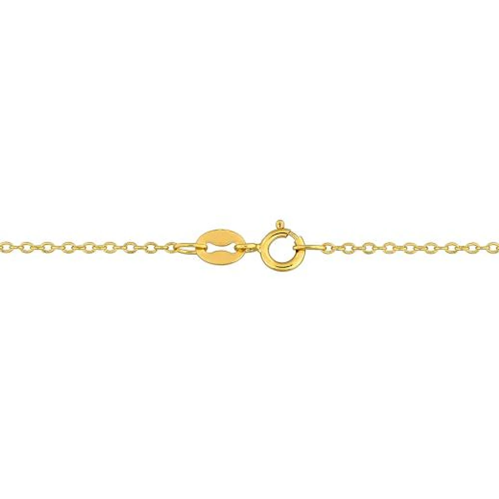 Julianna B Yellow Plated Sterling Silver Citrine Butterfly 17" Pendant