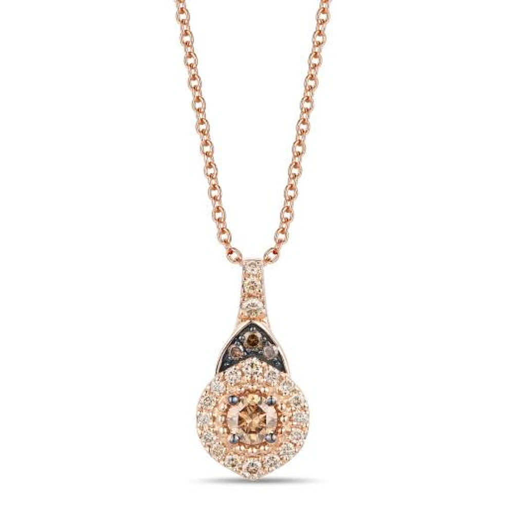 Le Vian 14K Strawberry Gold 0.44CTW Diamond Pendant