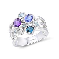 Le Vian 14K Vanilla Gold Multi-Gemstones and 0.08CTW Diamond Ring