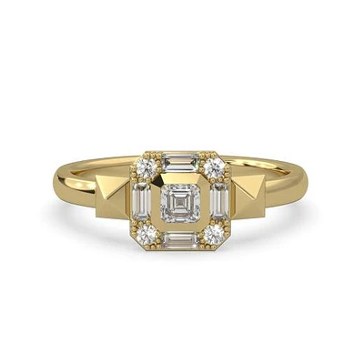 Lands Collection Modern Electrum Canadian 0.31CTW Diamond Fashion Ring Size 6