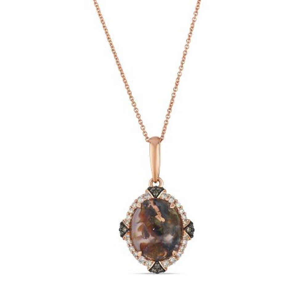 Le Vian 14K Strawberry Gold Aquadite & 0.29CTW Diamond Pendant