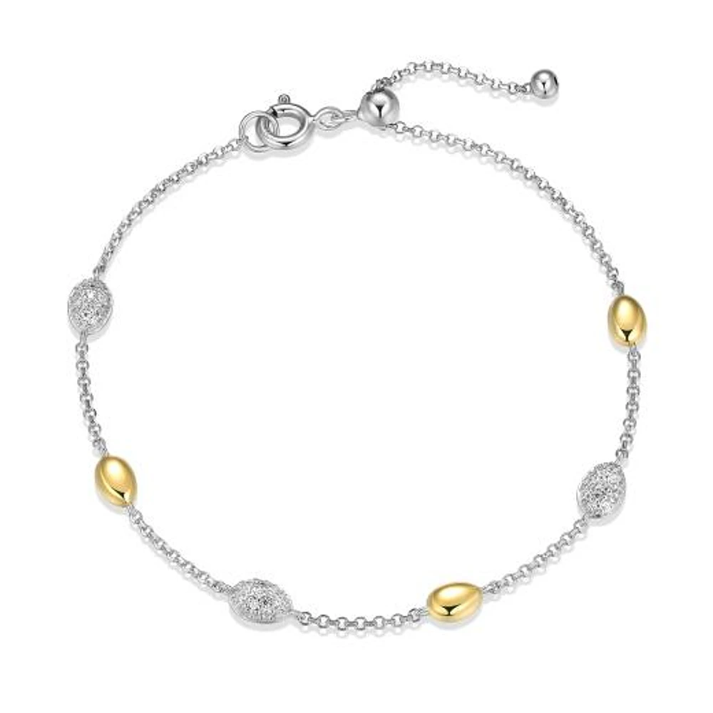 Reign "Sculpted Serenity" Station Adjustable Bracelet