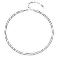 Reign Baguette Clear Cubic Zirconia Tennis Necklace