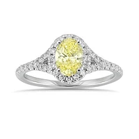 New Brilliance 14K White Gold Lab Grown 1.08CTW Diamond Multi-Stone Ring