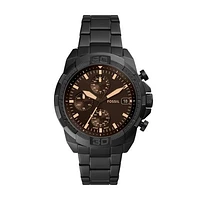 Fossil Men's Bronson Chronograph Black Stainless Steel Watch