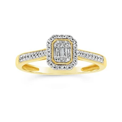 0.15CTW Diamond Promise Ring in 10K Yellow Gold