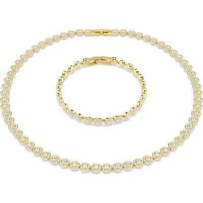 Swarovski Una Angelic Set of Tennis Necklace & Bracelet