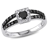 JULIANNA B 10K White Gold Diamond Fashion Ring