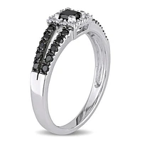 JULIANNA B 10K White Gold Diamond Fashion Ring