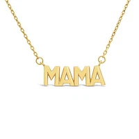 10K Yellow Gold Mama 16"-18" Necklace