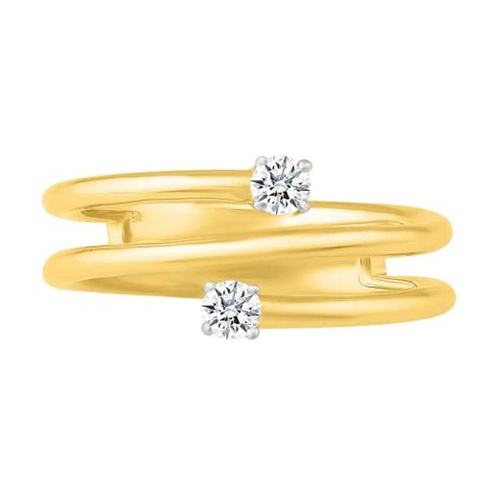 Diamond Fashion Ring in 10K Yellow Gold