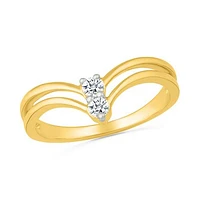 0.18CTW Diamond Fashion Ring in 10K Yellow Gold