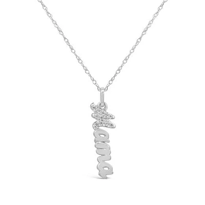 Diamond Mama Pendant in Sterling Silver