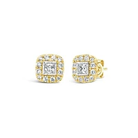 New Brilliance Lab Grown 0.50CTW Diamond Earrings in 10K Yellow Gold