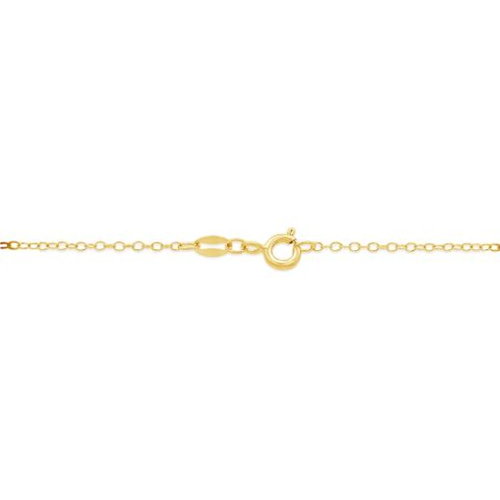 Bella Moda Diamond Compass Vermeil Pendant