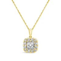 New Brilliance Lab Grown 1.00CTW Diamond Pendant in 10K Yellow Gold