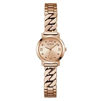 Guess Women's Rose Gold Tone Chime Watch