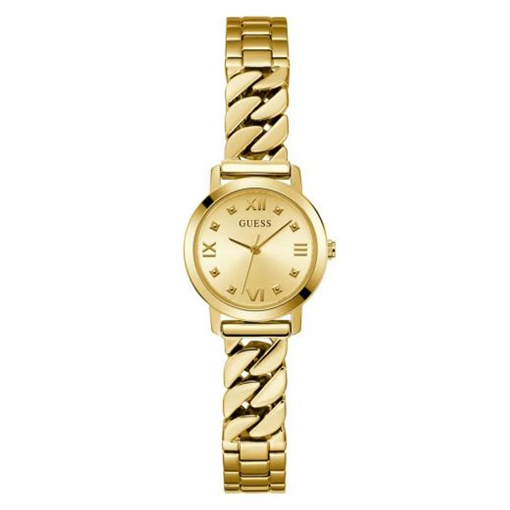 Guess Women's Gold Tone Chime Watch