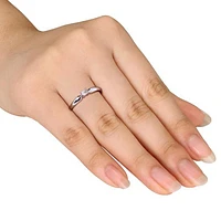 Julianna B 0.10CT Diamond Solitaire Ring in 10K White Gold
