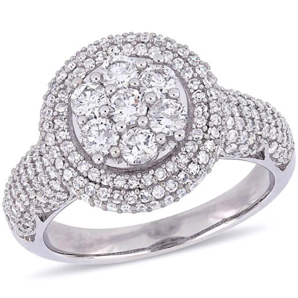 Julianna B 1.99CTW Diamond Halo Ring in 10K White Gold