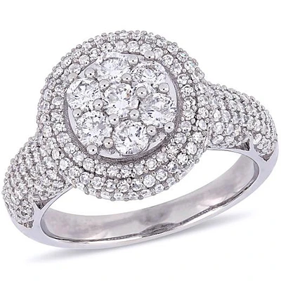 Julianna B 1.99CTW Diamond Halo Ring in 10K White Gold