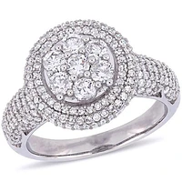 Julianna B 1.99CTW Diamond Halo Ring in 10K White Gold