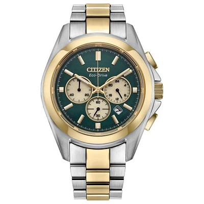 Citizen Men's Two-Tone Green Sport Luxury Watch
