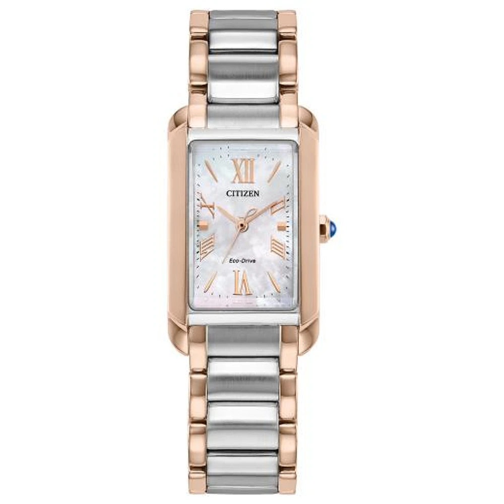 Citizen Ladies' Two-Tone Pink Mother of Pearl Bianca Watch