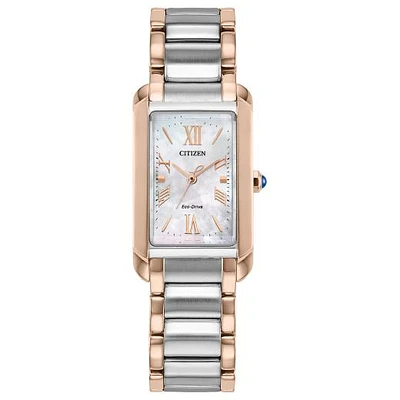 Citizen Ladies' Two-Tone Pink Mother of Pearl Bianca Watch