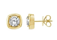 Above Love Lab Grown 1.60CTW Diamond Stud Earrings in 14K Yellow Gold