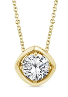 Above Love Lab Grown 1.14CT Diamond Solitaire Necklace in 14K Yellow Gold