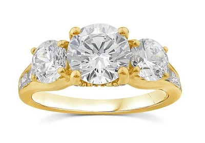 Above Love Lab Grown 3.15CTW Diamond Bridal Ring in 18K Yellow Gold