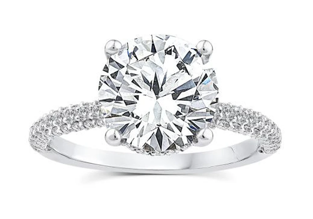 Above Love Lab Grown 3.35CTW Diamond Bridal Ring in 18K White Gold
