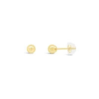 10K Yellow Gold 4mm Ball Earrings