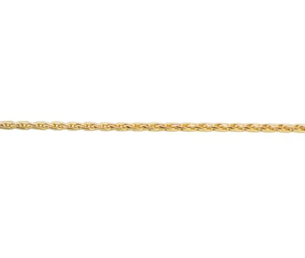 10K Yellow Gold 18" 1.3mm Parisian Wheat Chain