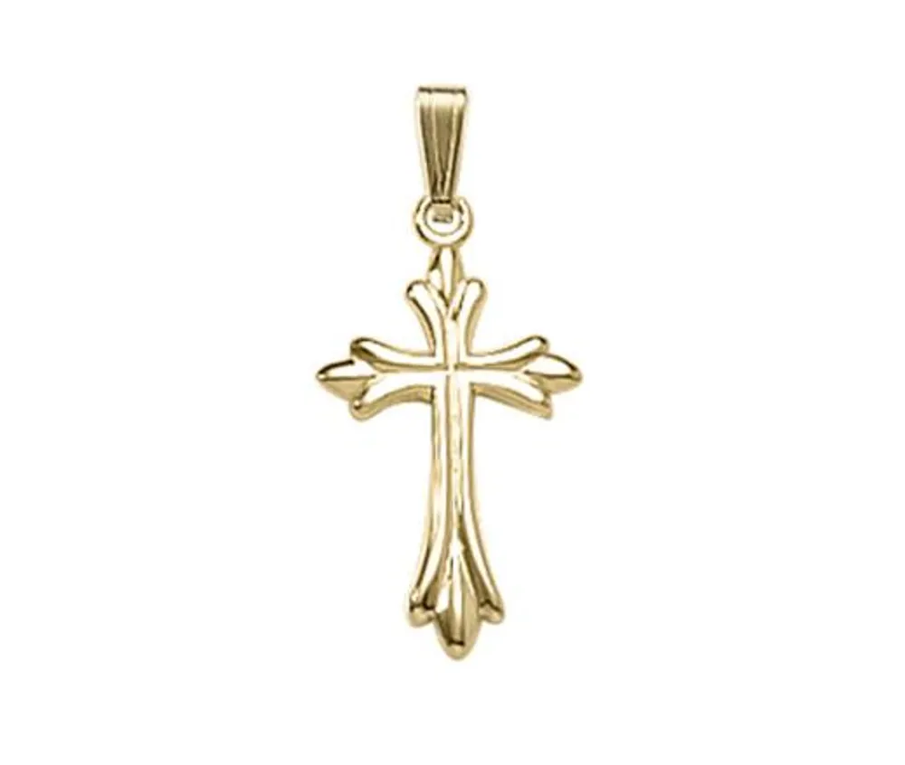 10K Solid Embossed Cross