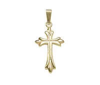 10K Solid Embossed Cross