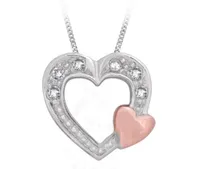 Rose Gold Diamond Heart Pendant