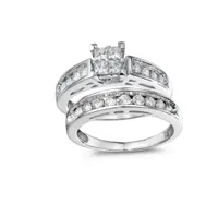 Princessa White Gold 0.50CTW Diamond Bridal Set