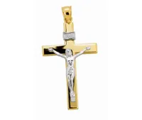 10K Two-Tone Crucifix