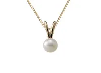 Children's 10K Yellow Gold 13" 4mm Pearl