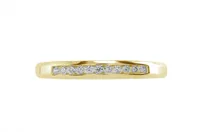 Infinity Gold Channel Set Diamond Anniversary Ring