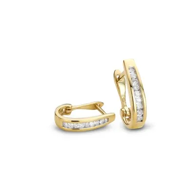 Infinity Yellow Gold 0.75CTW Diamond Earrings
