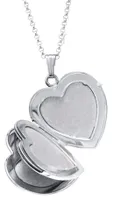 Sterling Silver 20" Engraved 4-Picture Heart