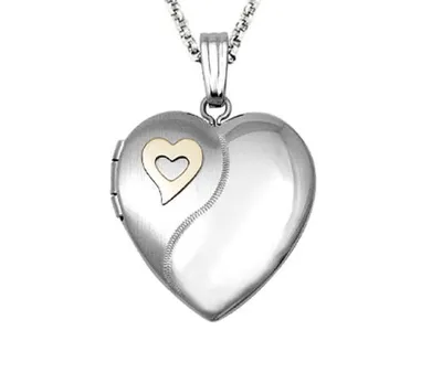 Sterling Silver 18" Heart Locket